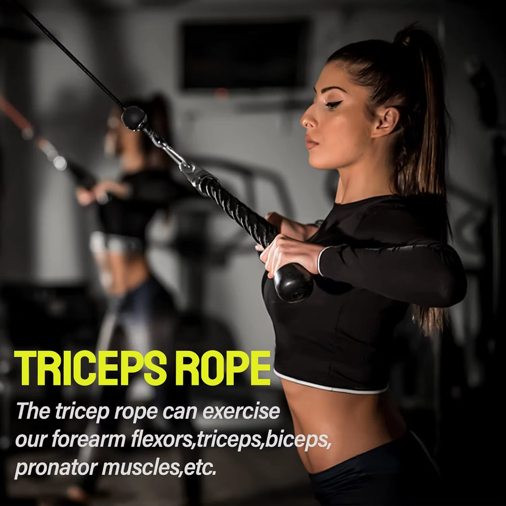 Home Gym Gravity Pulley System Set,Fitness LAT and Lift Pulley System Attachments for LAT Pull Down,Biceps Curl Workout, Tricep