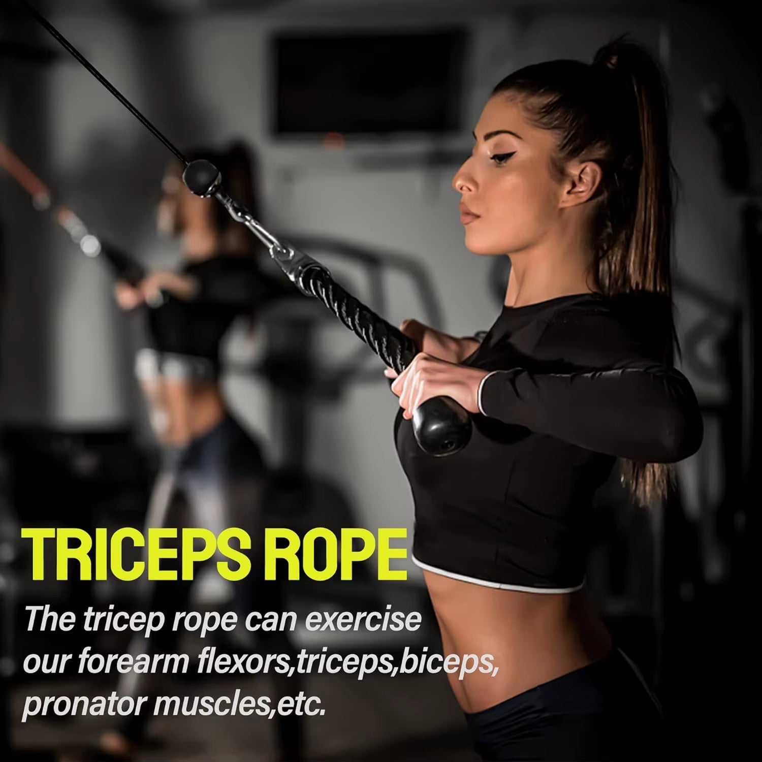 Home Gym Gravity Pulley System Set,Fitness LAT and Lift Pulley System Attachments for LAT Pull Down,Biceps Curl Workout, Tricep