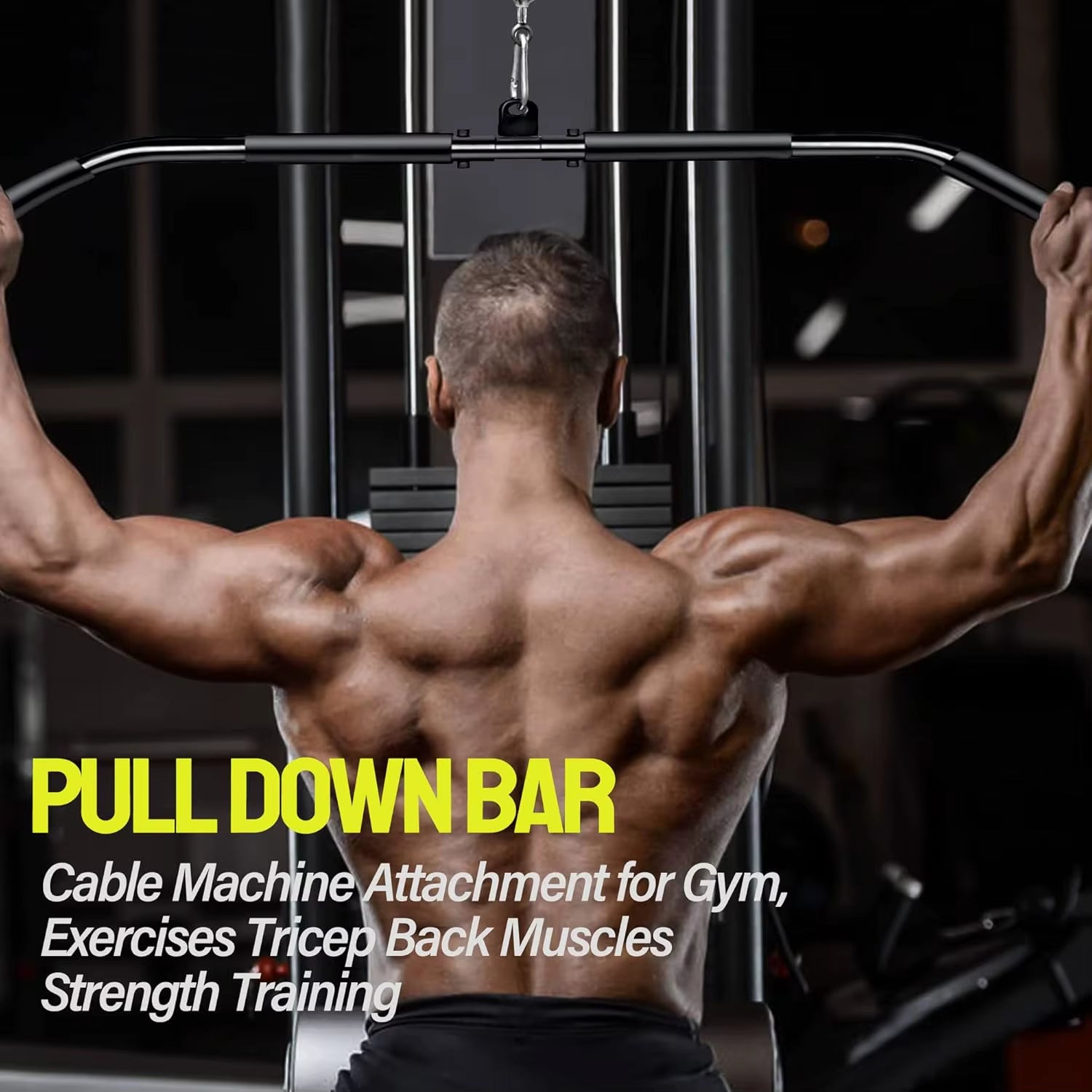 Home Gym Gravity Pulley System Set,Fitness LAT and Lift Pulley System Attachments for LAT Pull Down,Biceps Curl Workout, Tricep