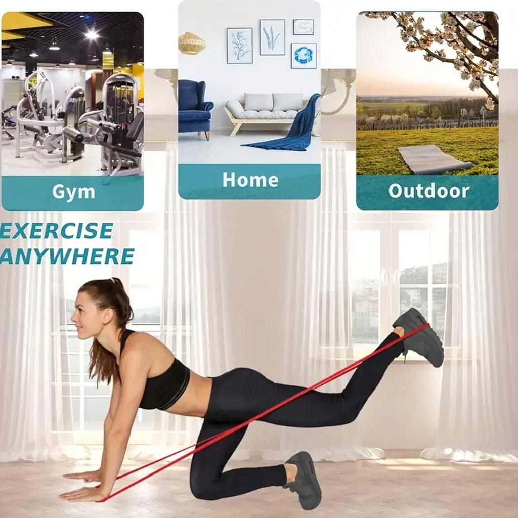 Resistance Bands, Pull-Up Assist Bands - Fitness Bands, Exercise Bands, Long Resistance Bands Set for Fitness, Training, Physical Therapy for Men and Women