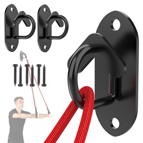 3 Pcs-Resistance Band Wall Anchors System, Wall Mount Workout Anchors for Exe...