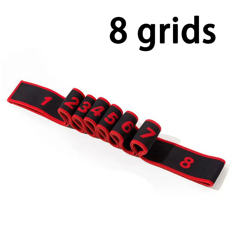 8 Section Style Dance Yoga Stretching Belt Pilates Fitness Tension Digital Elasticity Latin Elastic Stretch Resistance Band